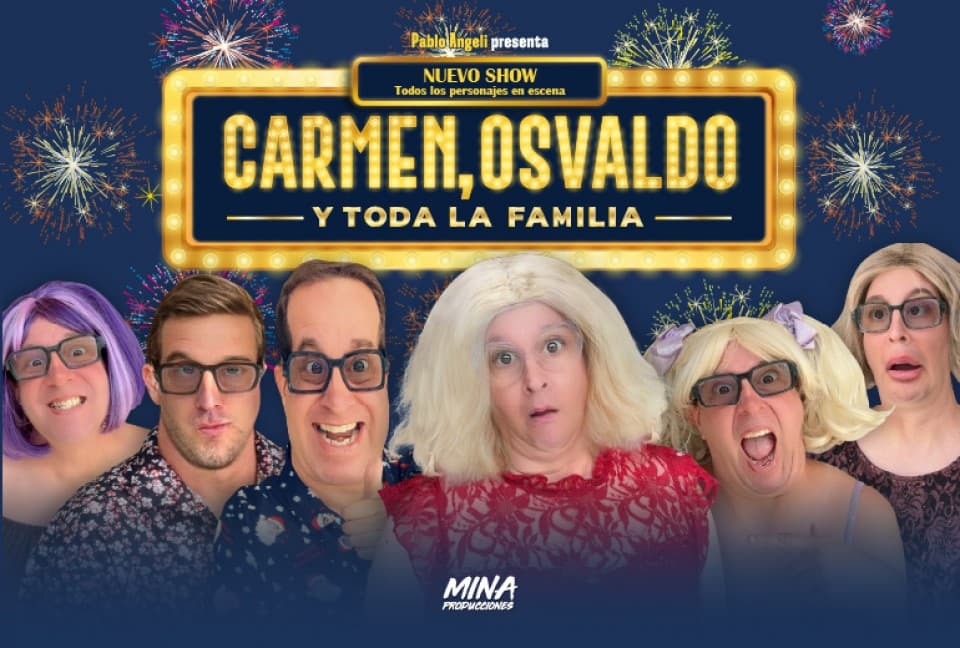 Imagen de Carmen, Osvaldo y toda la familia