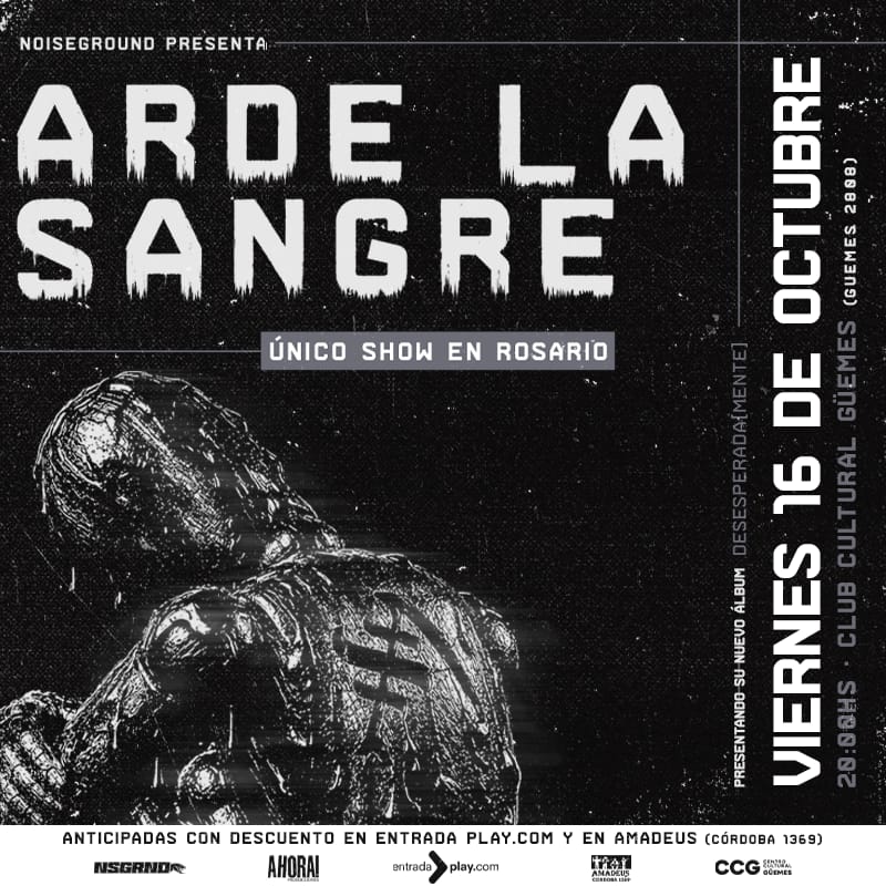 Imagen de Arde la Sangre: Desesperada [Mente] Tour