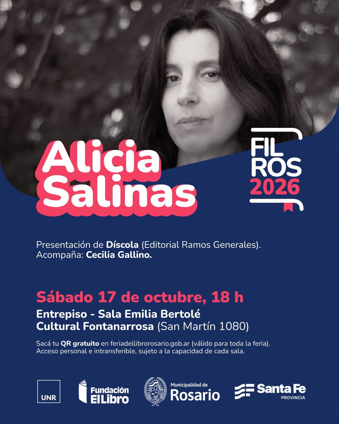Imagen de Díscola, de Alicia Salinas en la Feria Internacional del Libro de Rosario